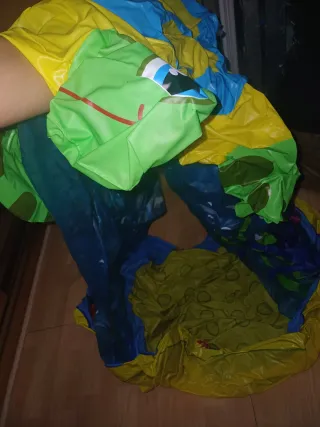 Piscina infantil tortuga con techo