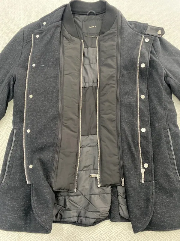 Giubbotto Zara Uomo Nero