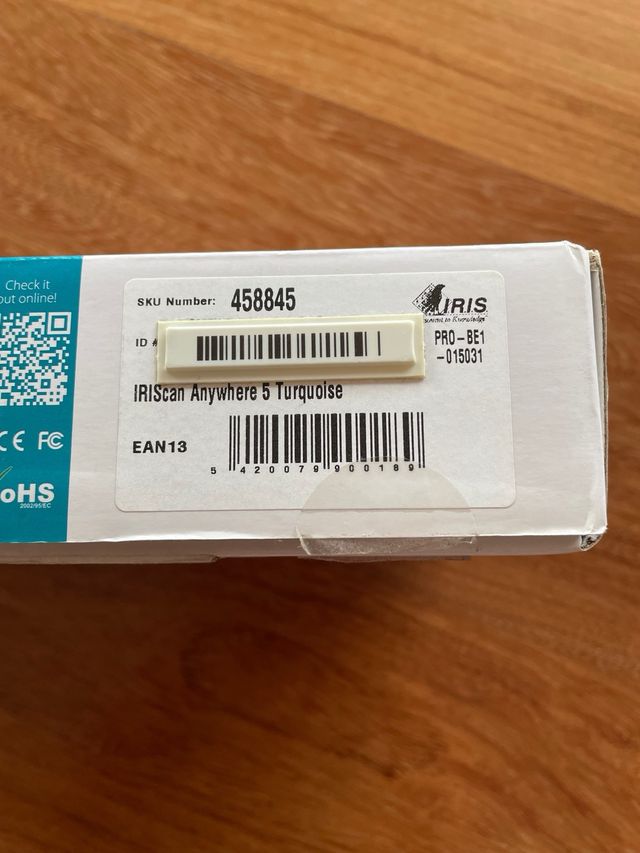 Escáner IRIS IRISscan Anywhere 5