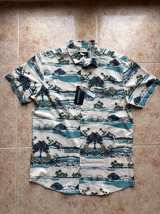 Camisa Hawaiana Estampada