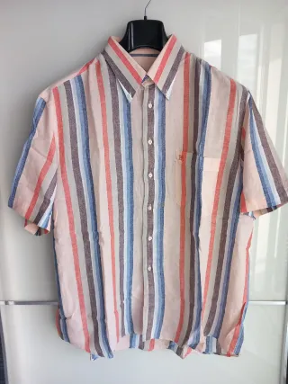 Camicia Balestra Lino Righe M