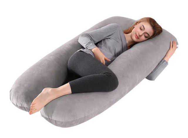 Nueva. Almohada de embarazo gris