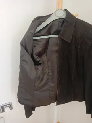 Cazadora de ante marrón