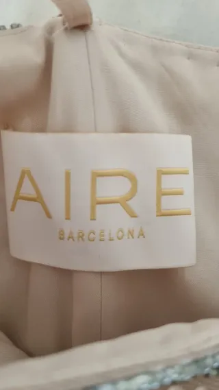 Vestido Rosa Clará invitada plateado