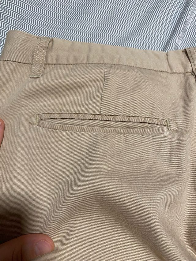 Pantalón largo beige