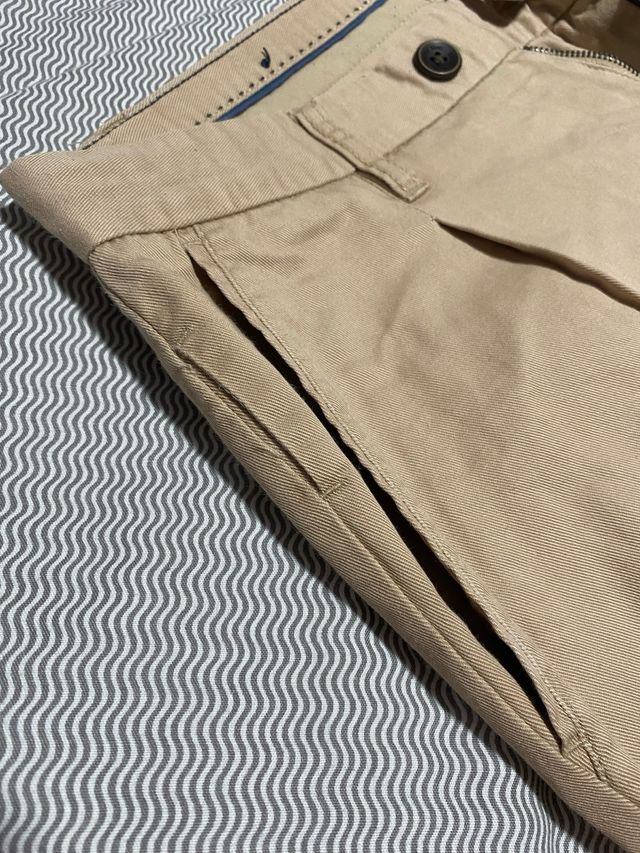 Pantalón largo beige