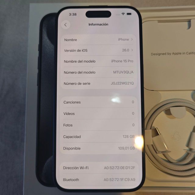 iPhone 15 Pro 128GB negro