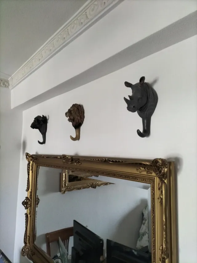 3 Percha Cabeza de animales