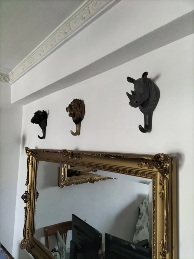 3 Percha Cabeza de animales