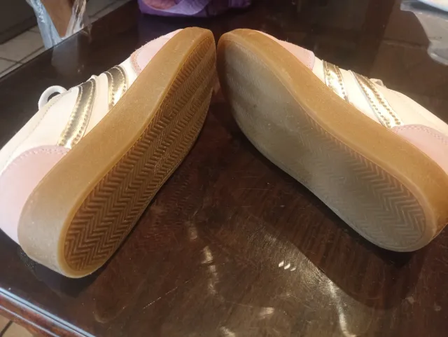 Zapatillas niña blancas y rosas 29/30