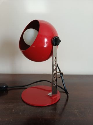 Lampada da tavolo Targhetti rossa