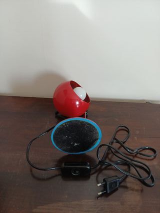 Lampada da tavolo Targhetti rossa