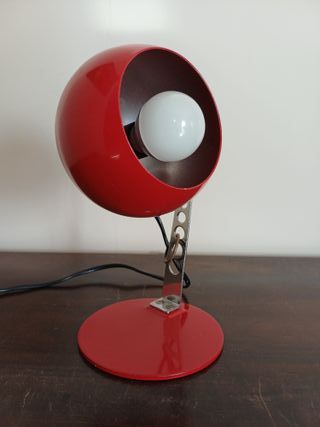 Lampada da tavolo Targhetti rossa