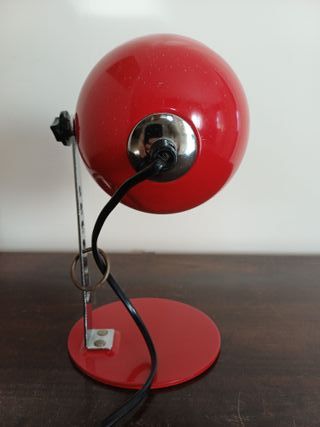 Lampada da tavolo Targhetti rossa