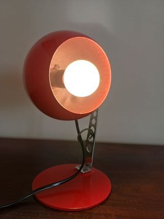Lampada da tavolo Targhetti rossa