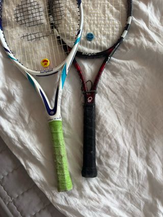 2 Raquetas de Tenis Artengo y Babolat