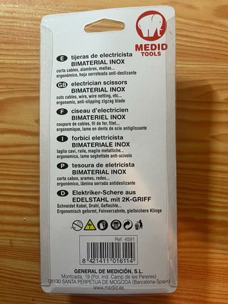 Tijeras Medid Inox Biamterial