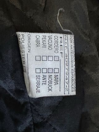 Abrigo verde piel oversize