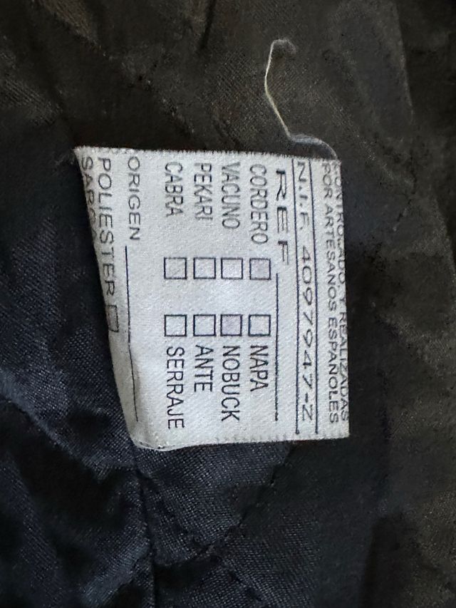 Abrigo verde piel oversize