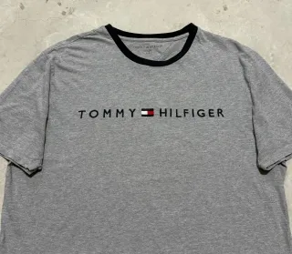 Tommy hilfiger tshirt manica corta grigia uomo tgL