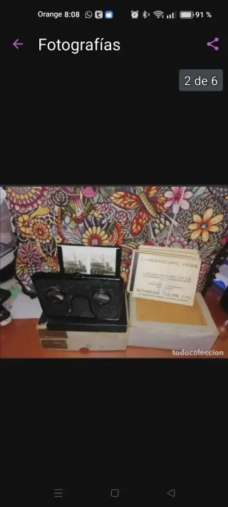 Visor Estereoscópico Antiguo Camerascope