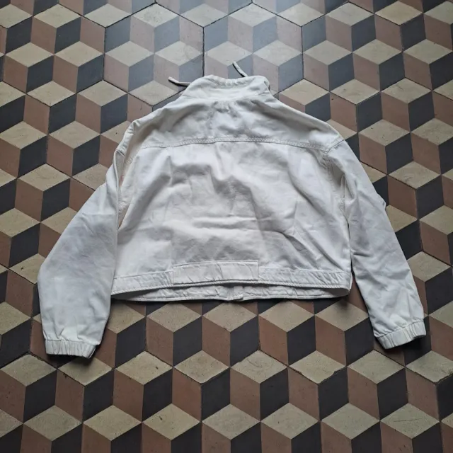 Giacca donna denim bianca