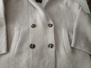 Chaqueta punto mujer beige