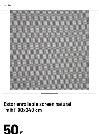 4 Tende a rullo screen 90x240cm, 1 di 90x180