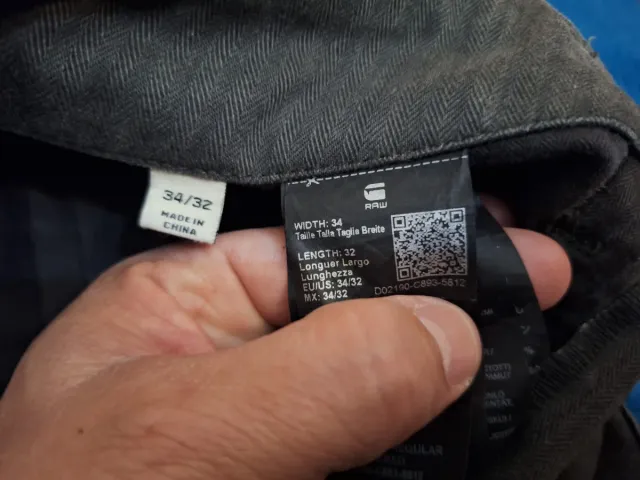 Pantalón G-Star RAW Cargo Gris 34/32