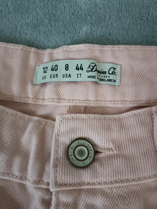 Pantalón vaquero de cintura alta rosa Denim Co