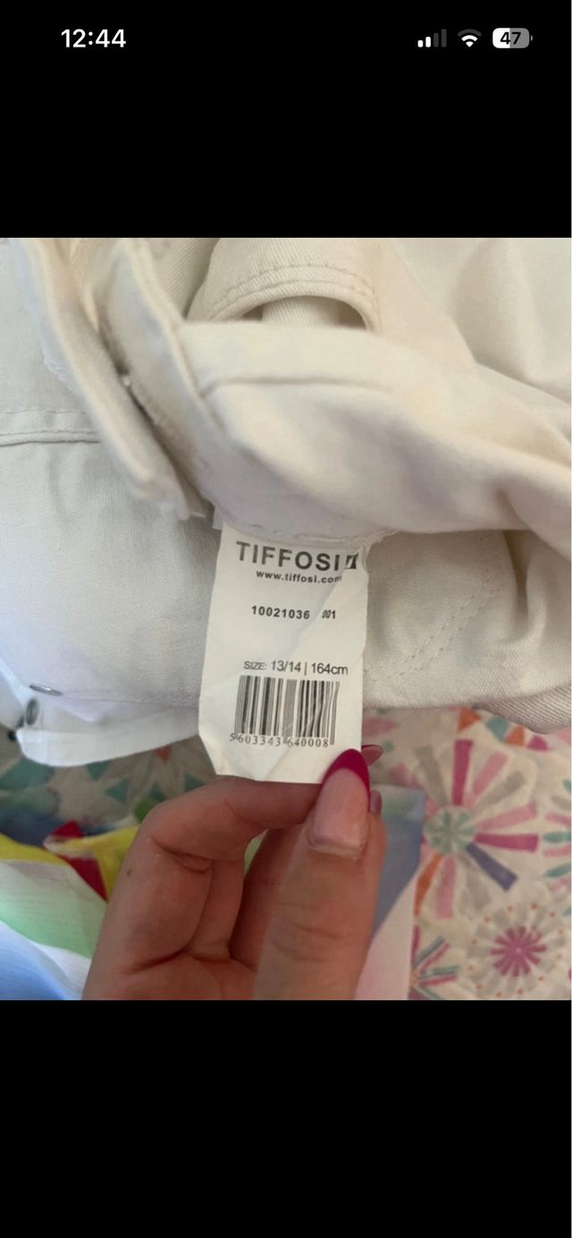 Mono corto blanco niña