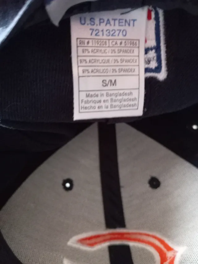 Gorra Chicago Bears Azul y Naranja