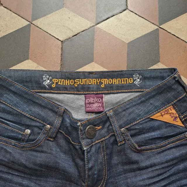 Jeans Pinko vintage donna blu