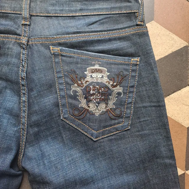 Jeans Pinko vintage donna blu