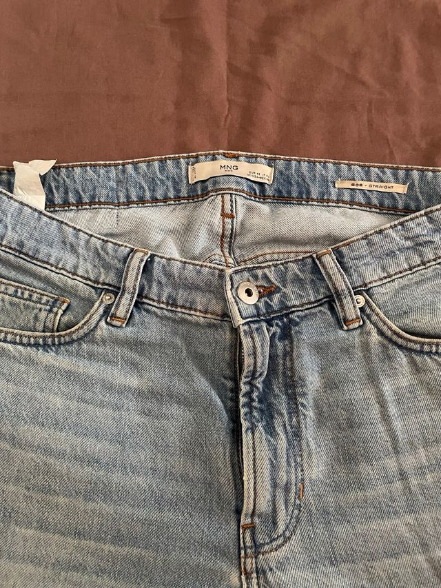 Vaqueros Mango Straight Talla 40