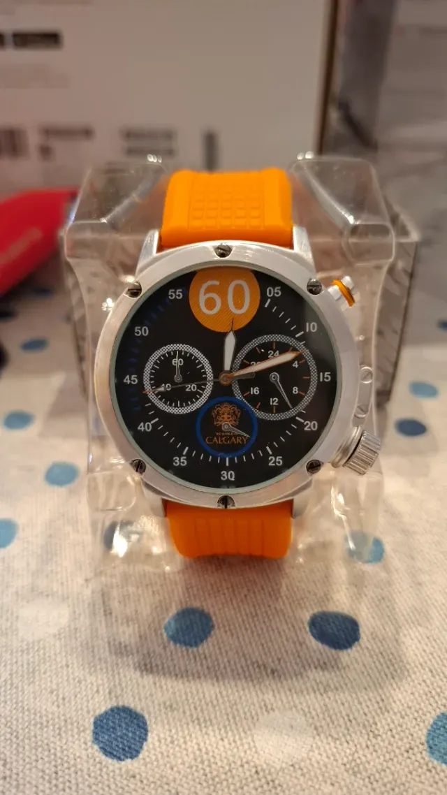 Reloj Calgary GP Racing XL Naranja