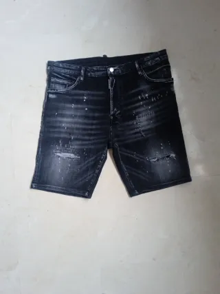 Pantalón corto DSQUARED2 negro/gris