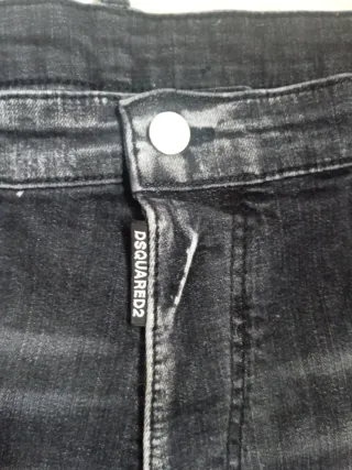 Pantalón corto DSQUARED2 negro/gris
