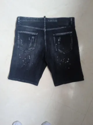 Pantalón corto DSQUARED2 negro/gris