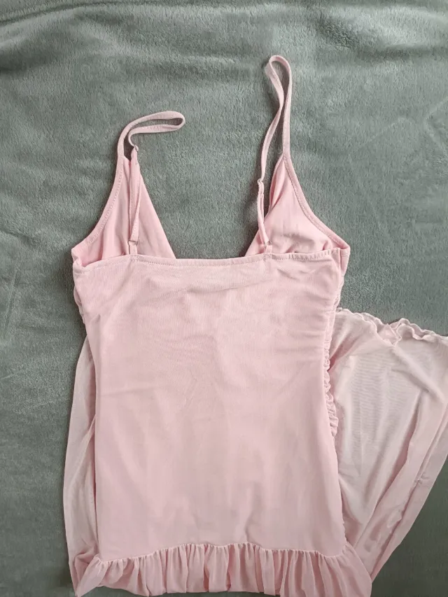 Vestido largo rosa Shein