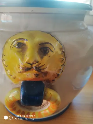 Vaso ceramica farmacia decorato