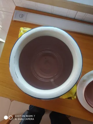 Vaso ceramica farmacia decorato