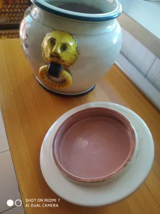 Vaso ceramica farmacia decorato