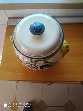 Vaso ceramica farmacia decorato