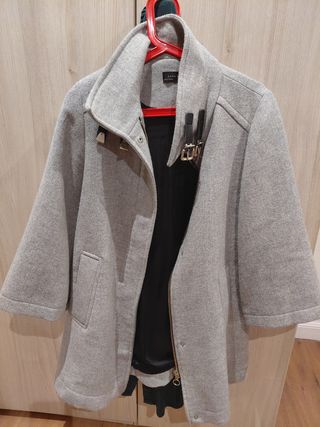 Abrigo Zara Woman gris