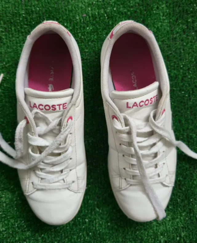 Zapatillas Lacoste Mujer Blancas y Rosas