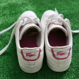 Zapatillas Lacoste Mujer Blancas y Rosas