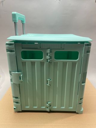 Carrito Compra Relaxdays Plegable 35kg Turquesa