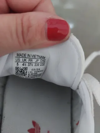 Adidas Samba Blancas y Rojas Local