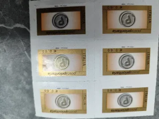6 Francobolli Italia Postaprioritaria €0,60